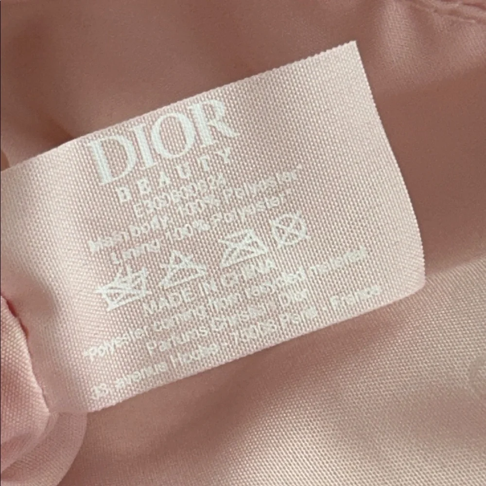 Christian Dior Beauty Pink Nylon Clutch NEW - Picture 5 of 9